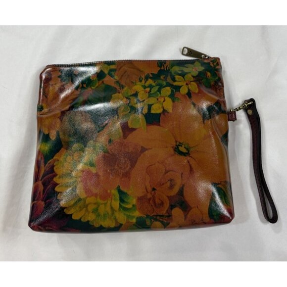 PATRICIA NASH VALERIE SPRING MULTI LEATHER WRISTLET CLUTCH Foldover Purse - Picture 3 of 9